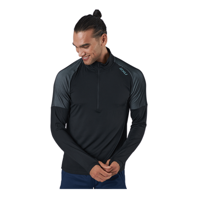 Light Speed 1/2 Zip Black/silver Reflective