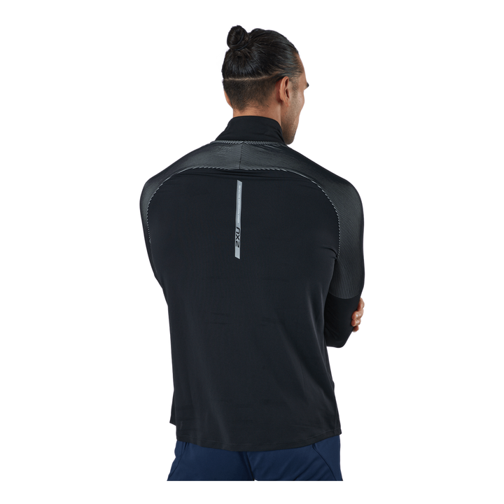 Light Speed 1/2 Zip Black/silver Reflective
