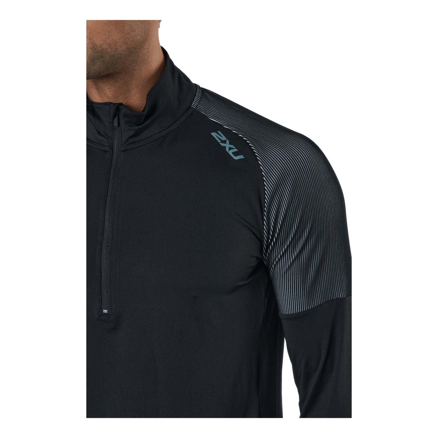 Light Speed 1/2 Zip Black/silver Reflective