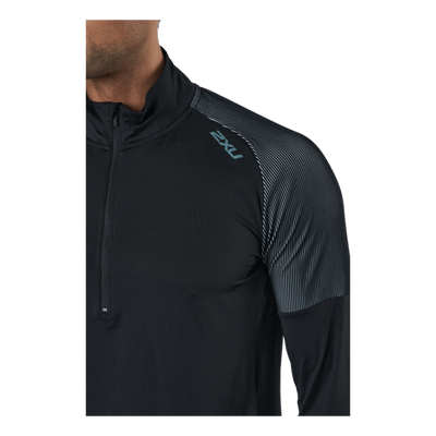 Light Speed 1/2 Zip Black/silver Reflective