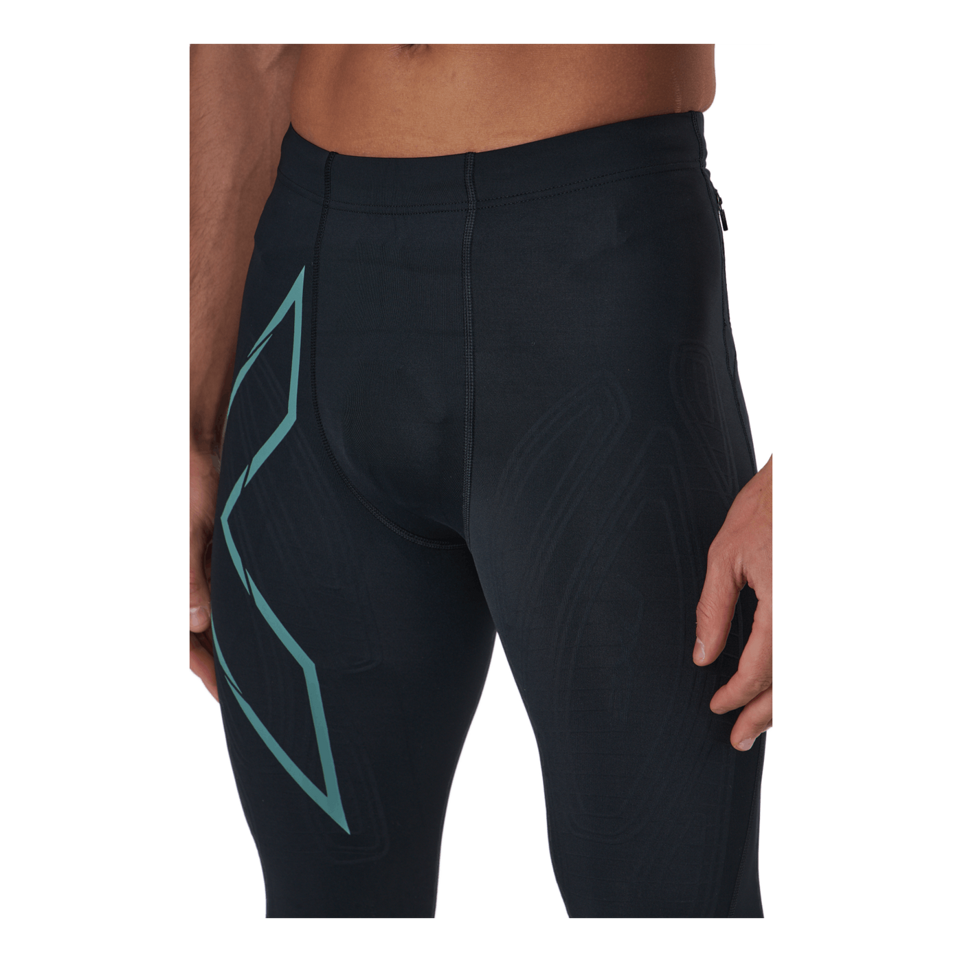 Light Speed Compression Tight Black/silver Sage Reflective