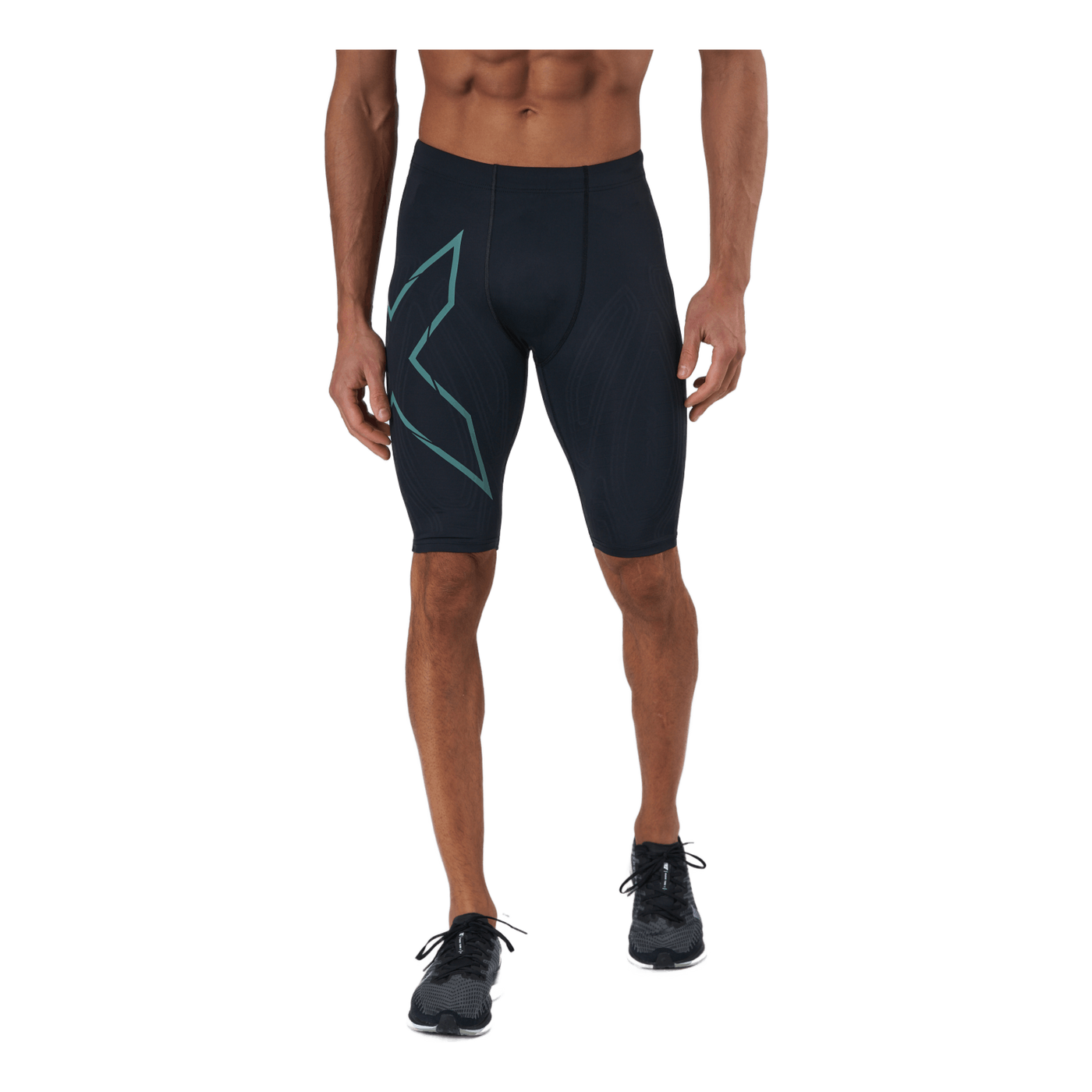 Light Speed Compression Short Black/silver Sage Reflective