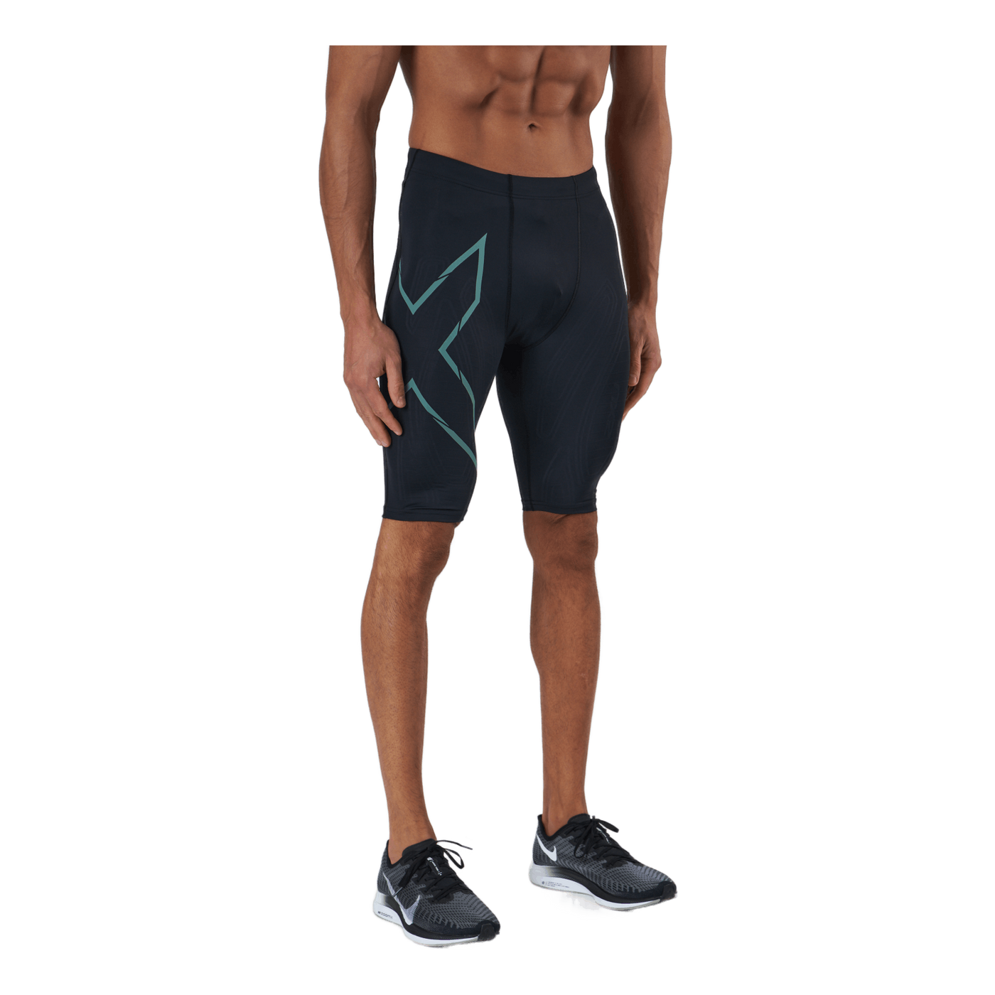 Light Speed Compression Short Black/silver Sage Reflective