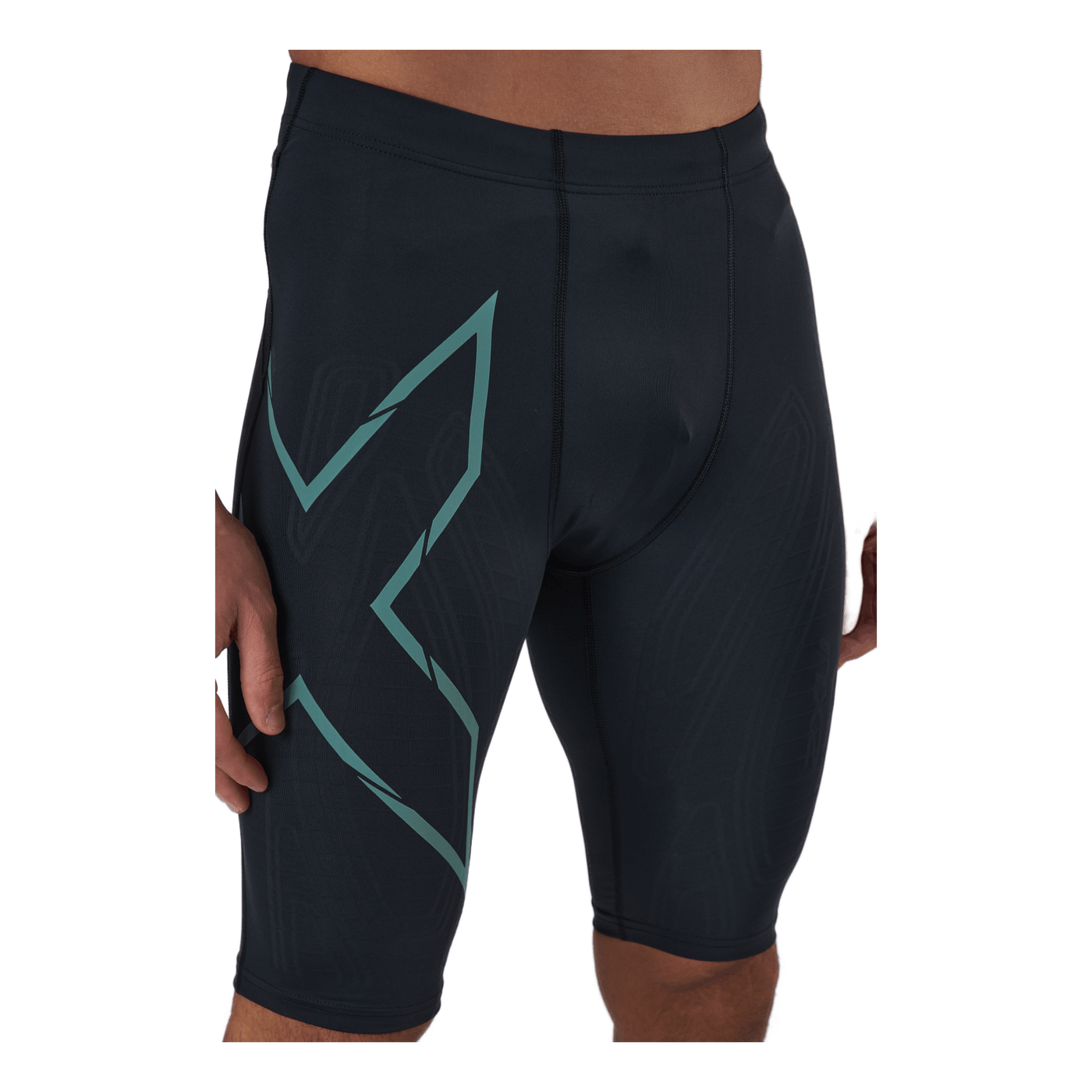 Light Speed Compression Short Black/silver Sage Reflective