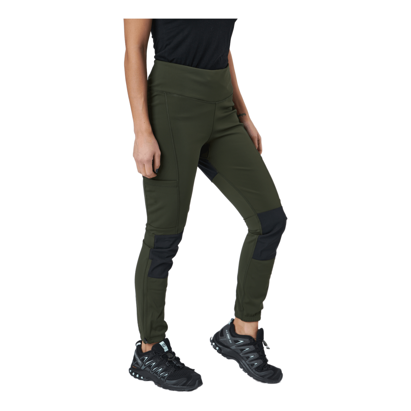 Stina Tights Dark Olive