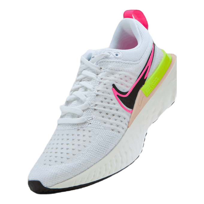 React Infinity Run Flyknit 2 W White/black-sail-pink Blast