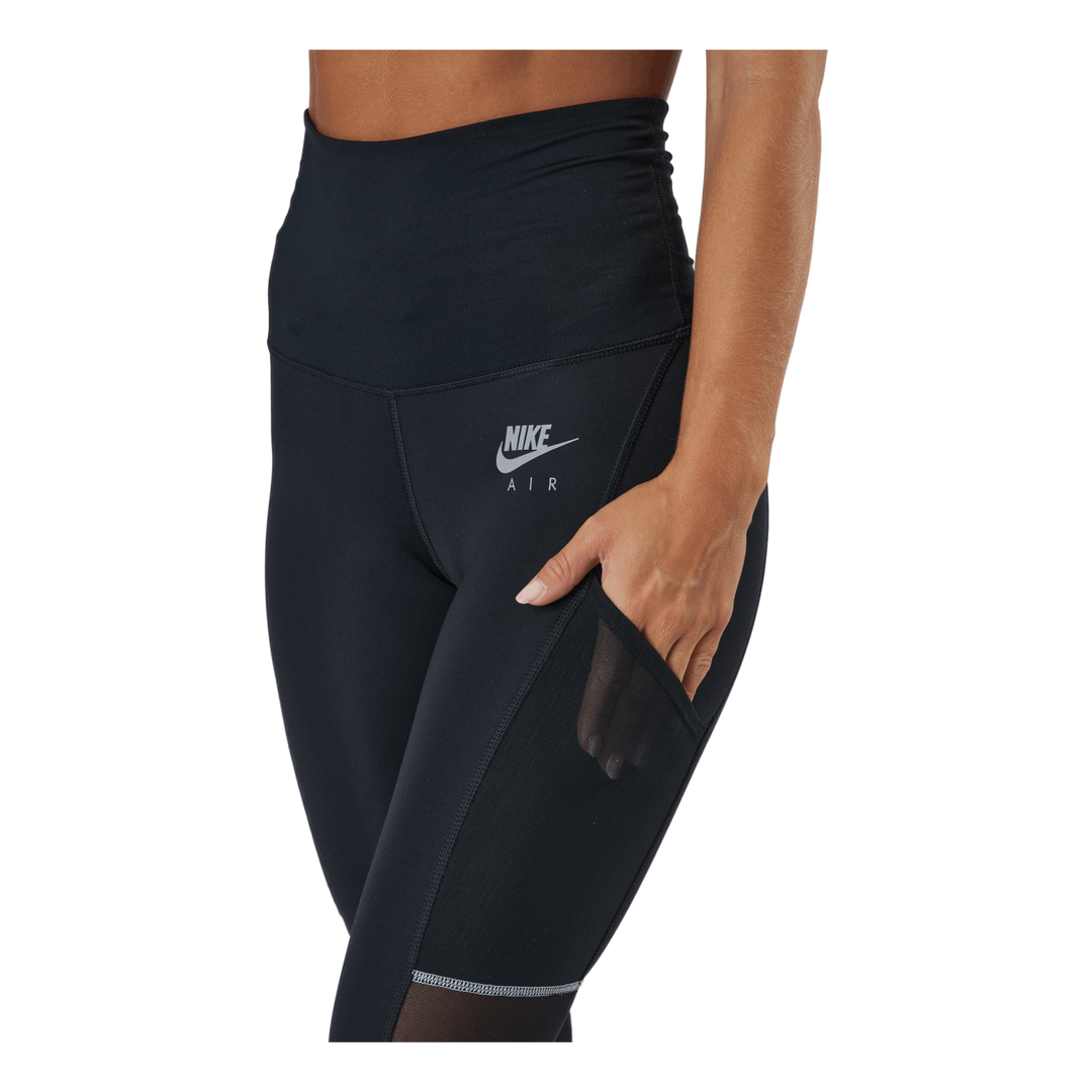 Air Dri-fit Women's 7/8-length Black/white/reflective Silv Nike - Main Image