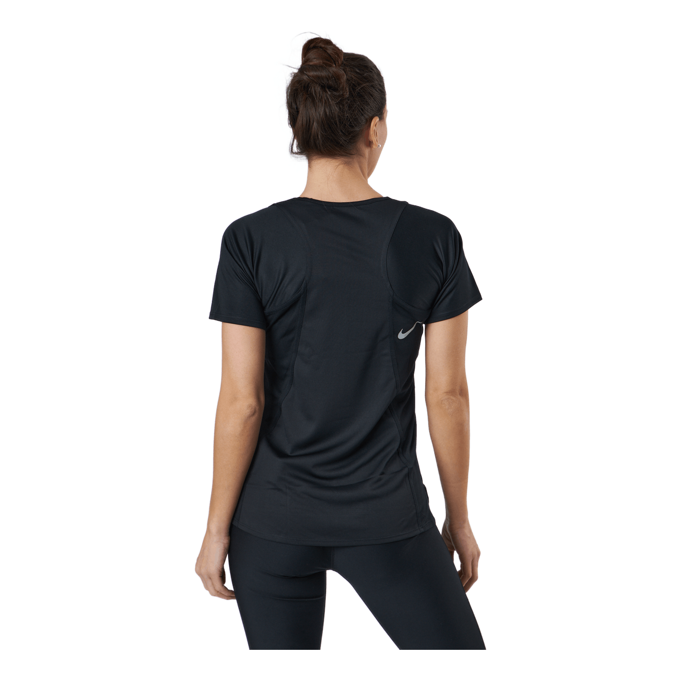 Dri-FIT Race Women's Short-Sleeve Running Top BLACK/REFLECTIVE SILV