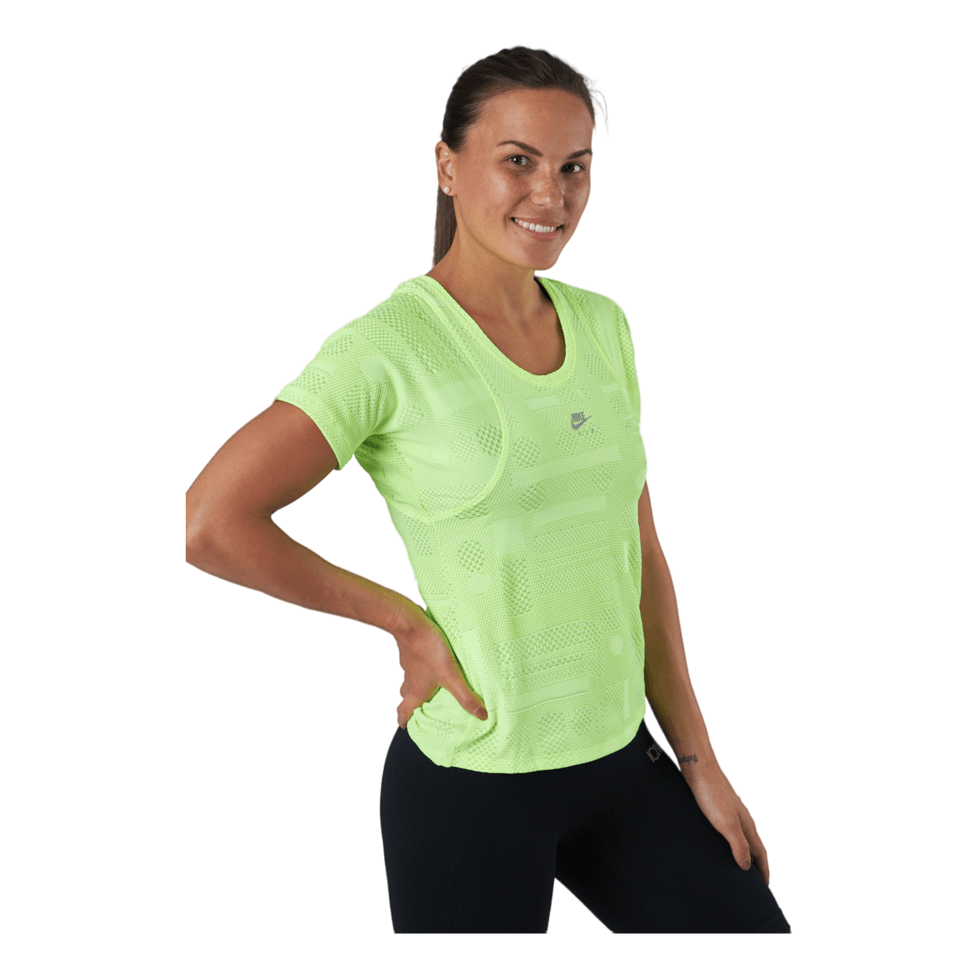 Air Dri-fit Women's Short-slee Volt/reflective Silv