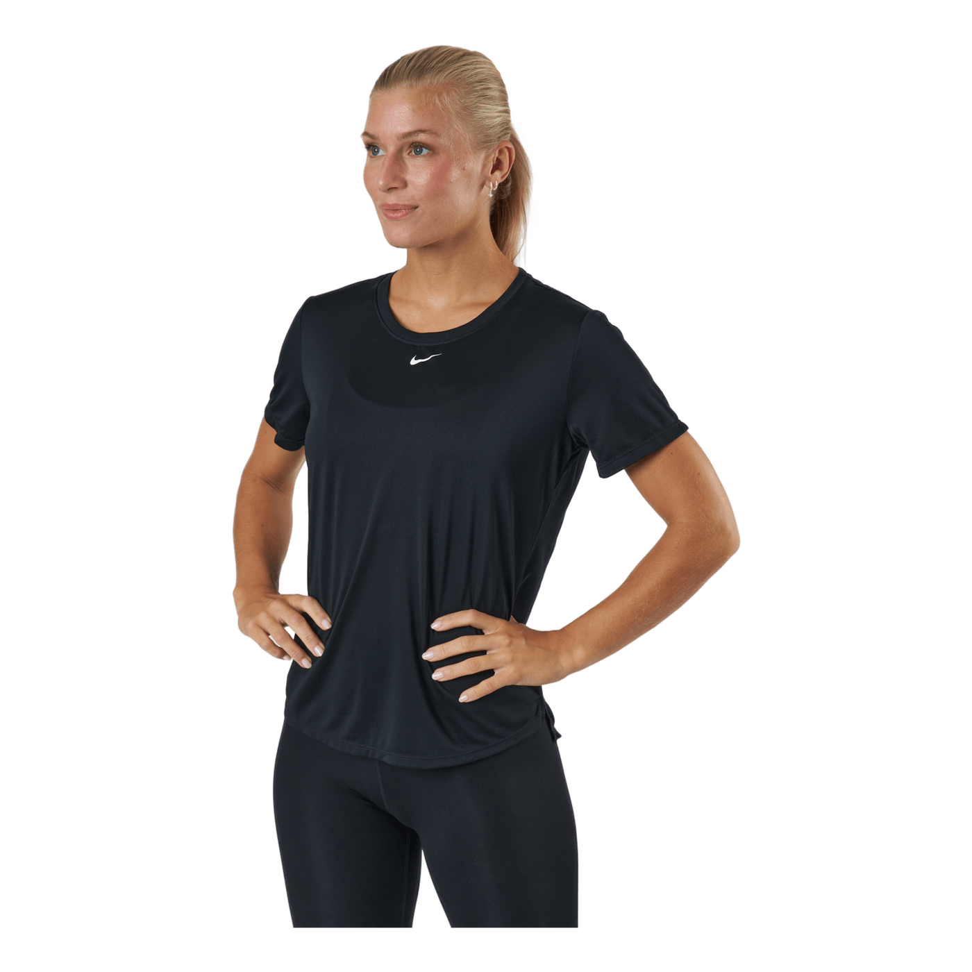 Regata Nike Dri-FIT One Luxe Feminina - Preto+Branco