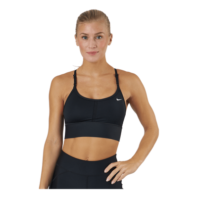 Dri-FIT Indy Women's Light-Support Padded Longline Sports Bra BLACK/WHITE