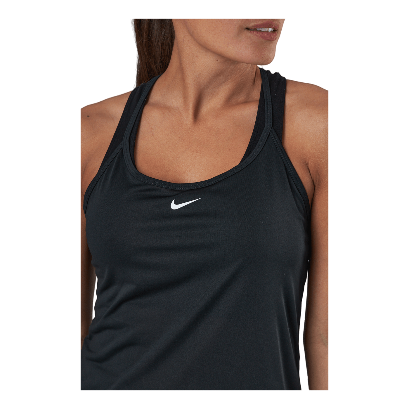 Dri-FIT One Elastika Women's Standard Fit Tank BLACK/WHITE