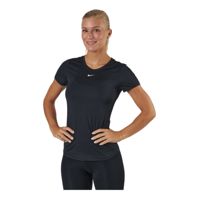 Dri-FIT One Women's Slim Fit Short-Sleeve Top BLACK/WHITE
