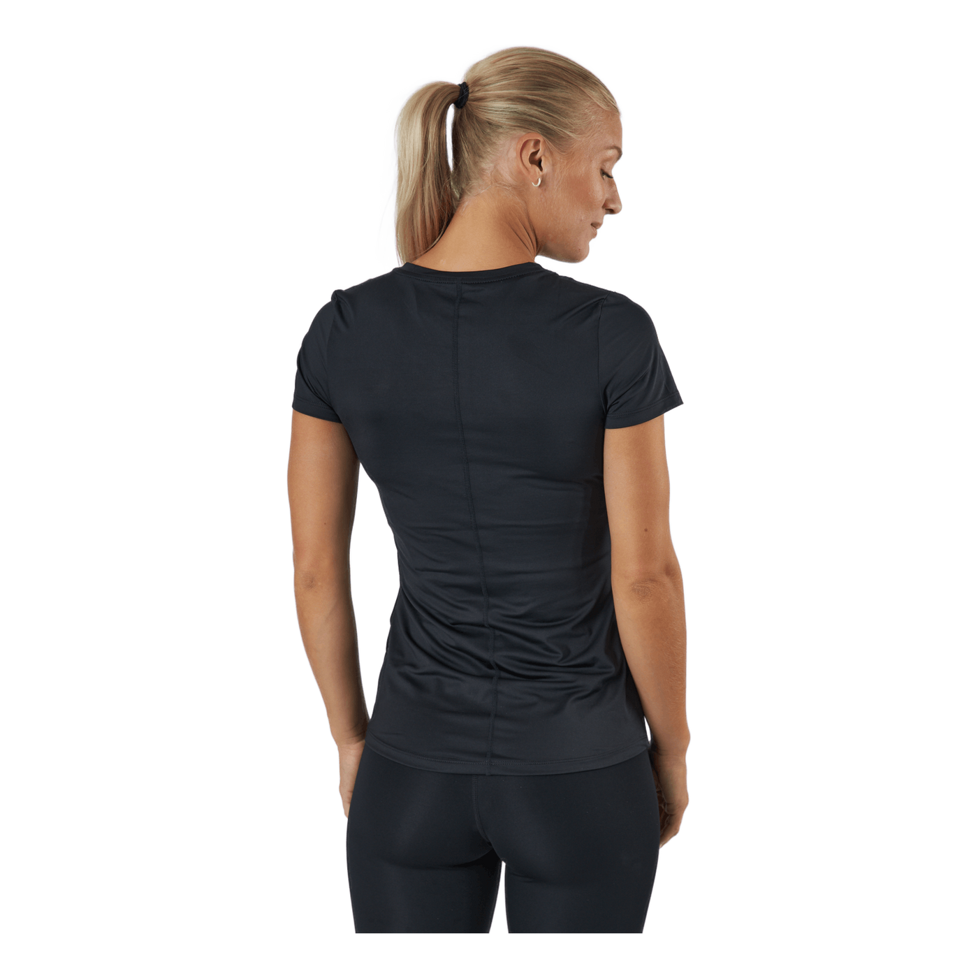 Dri-FIT One Women's Slim Fit Short-Sleeve Top BLACK/WHITE