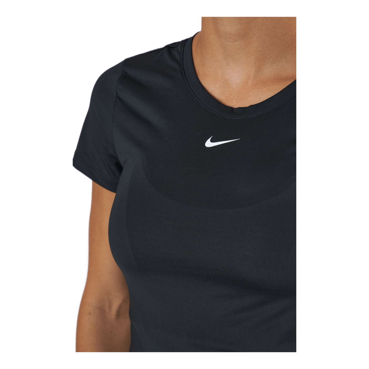 Dri-FIT One Women's Slim Fit Short-Sleeve Top BLACK/WHITE