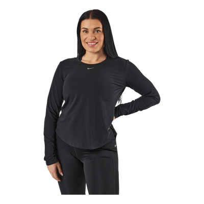 Dri-FIT One Luxe Women's Standard Fit Long-Sleeve Top BLACK/REFLECTIVE SILV