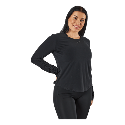 Dri-FIT One Luxe Women's Standard Fit Long-Sleeve Top BLACK/REFLECTIVE SILV