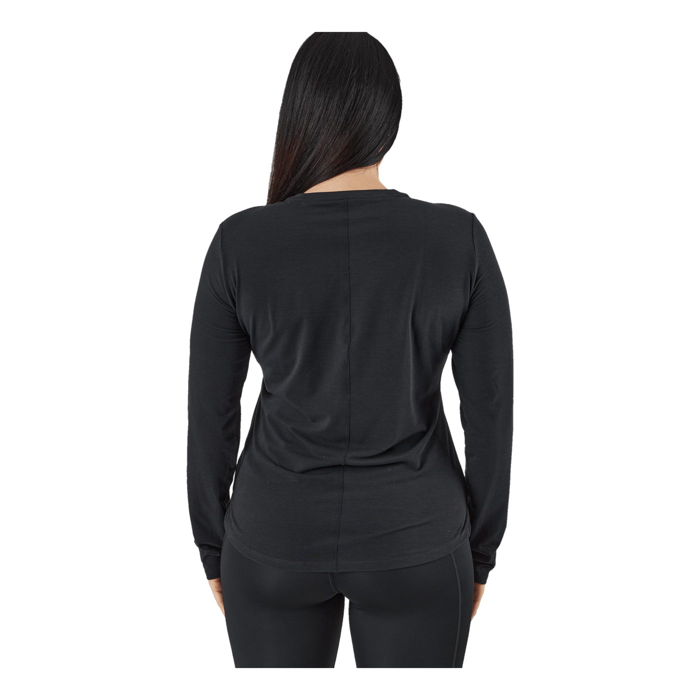 Dri-FIT One Luxe Women's Standard Fit Long-Sleeve Top BLACK/REFLECTIVE SILV