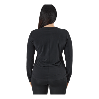 Dri-FIT One Luxe Women's Standard Fit Long-Sleeve Top BLACK/REFLECTIVE SILV