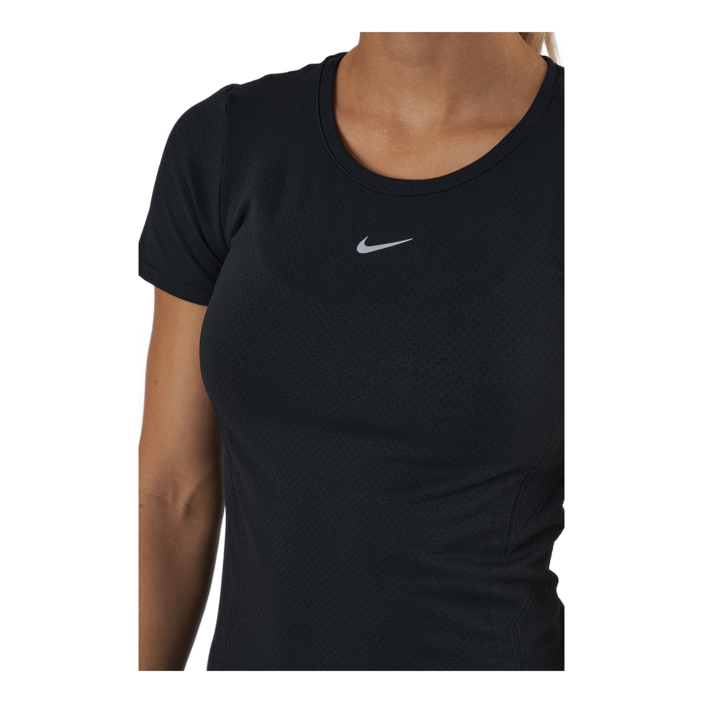 Dri-FIT ADV Aura Women's Slim-Fit Short-Sleeve Top BLACK/REFLECTIVE SILV