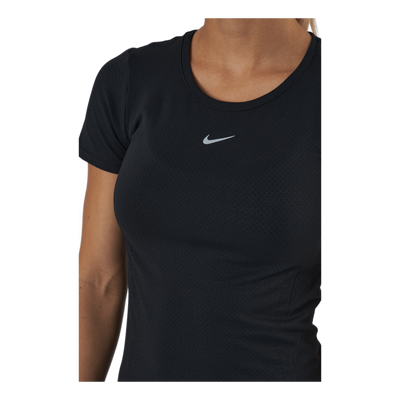 Dri-FIT ADV Aura Women's Slim-Fit Short-Sleeve Top BLACK/REFLECTIVE SILV