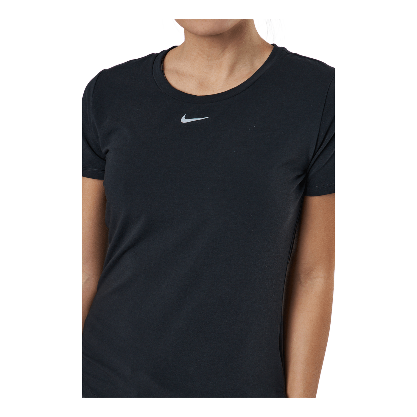 Dri-FIT One Luxe Women's Standard Fit Short-Sleeve Top BLACK/REFLECTIVE SILV