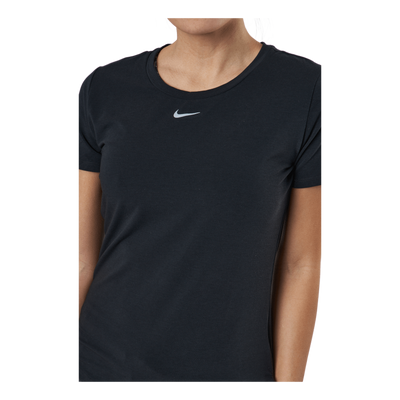 Dri-FIT One Luxe Women's Standard Fit Short-Sleeve Top BLACK/REFLECTIVE SILV