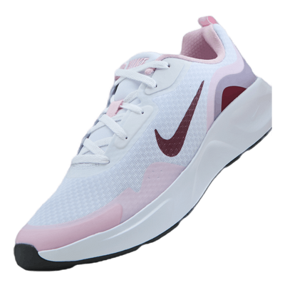 Wearallday Big Kids' Shoe White/dark Beetroot-pink Foam