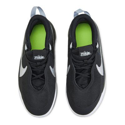 Team Hustle D 10 Big Kids' Basketball Shoes BLACK/METALLIC SILVER-VOLT-WHITE