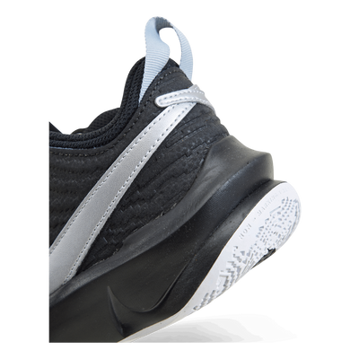Team Hustle D 10 Big Kids' Basketball Shoes BLACK/METALLIC SILVER-VOLT-WHITE