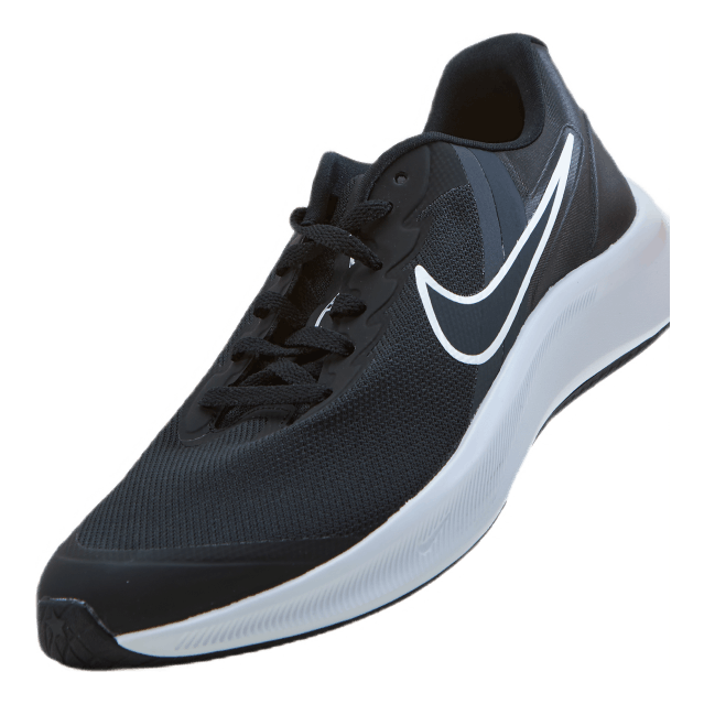 Star Runner 3 Big Kids' Road Running Shoes BLACK/DK SMOKE GREY-DK SMOKE GREY