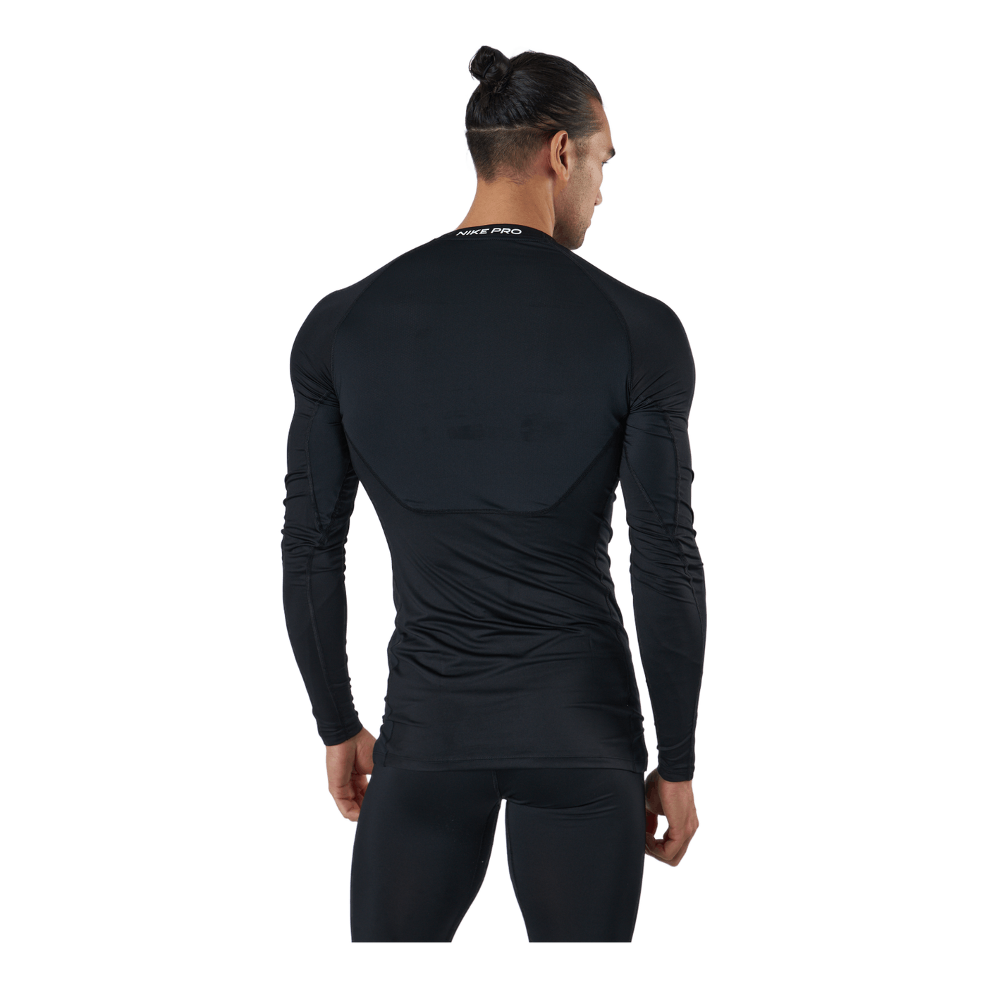 Nike Pro Dri-FIT Men's Tight Fit Long-Sleeve Top BLACK/WHITE