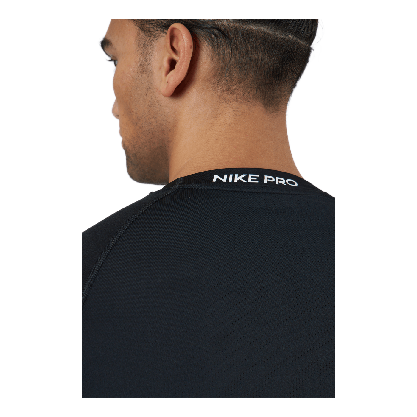 Nike Pro Dri-FIT Men's Tight Fit Long-Sleeve Top BLACK/WHITE