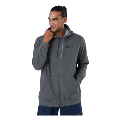 Dri-FIT Men's Full-Zip Training Hoodie CHARCOAL HEATHR/BLACK