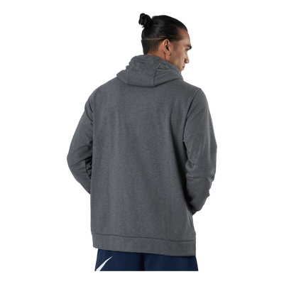 Dri-FIT Men's Full-Zip Training Hoodie CHARCOAL HEATHR/BLACK