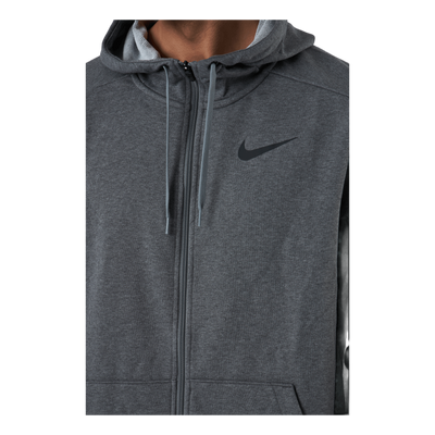 Dri-FIT Men's Full-Zip Training Hoodie CHARCOAL HEATHR/BLACK