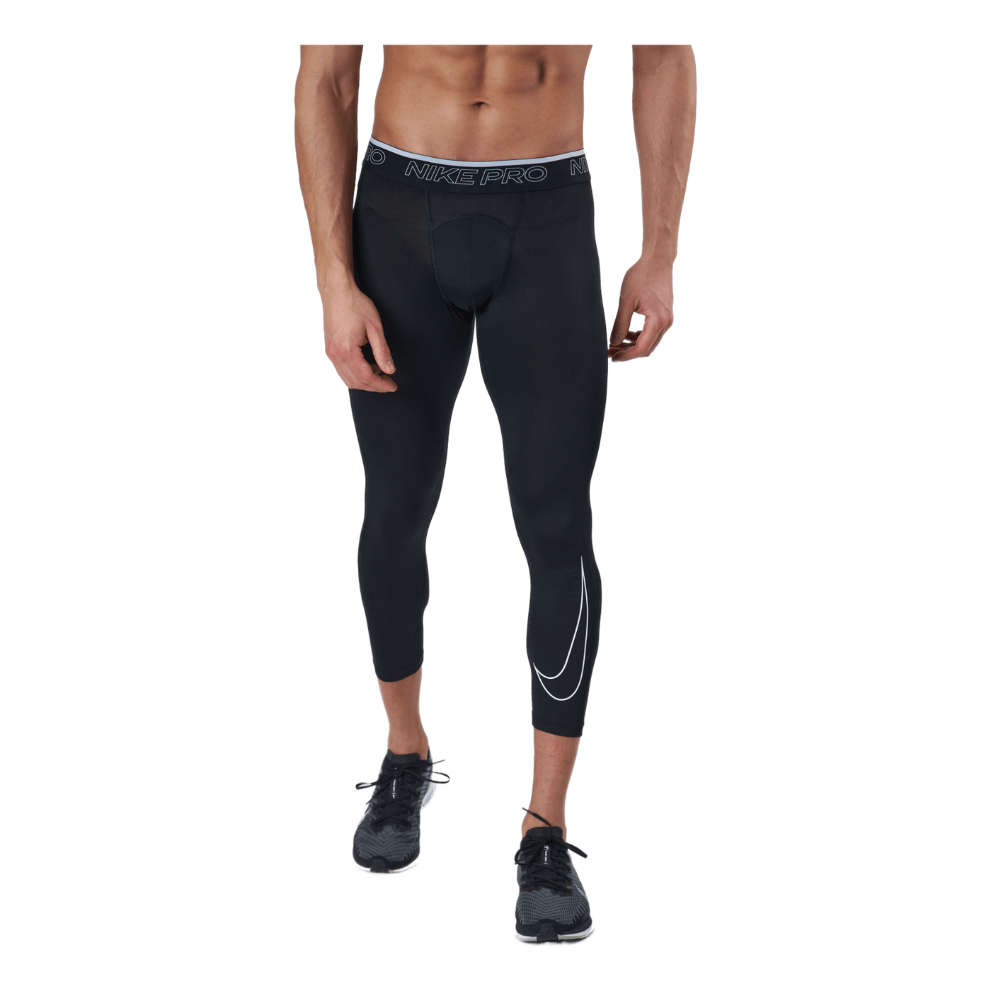 Arkæolog Sæson Uartig Nike Pro Dri-FIT Men's 3/4 Tights BLACK/WHITE – Runforest.com