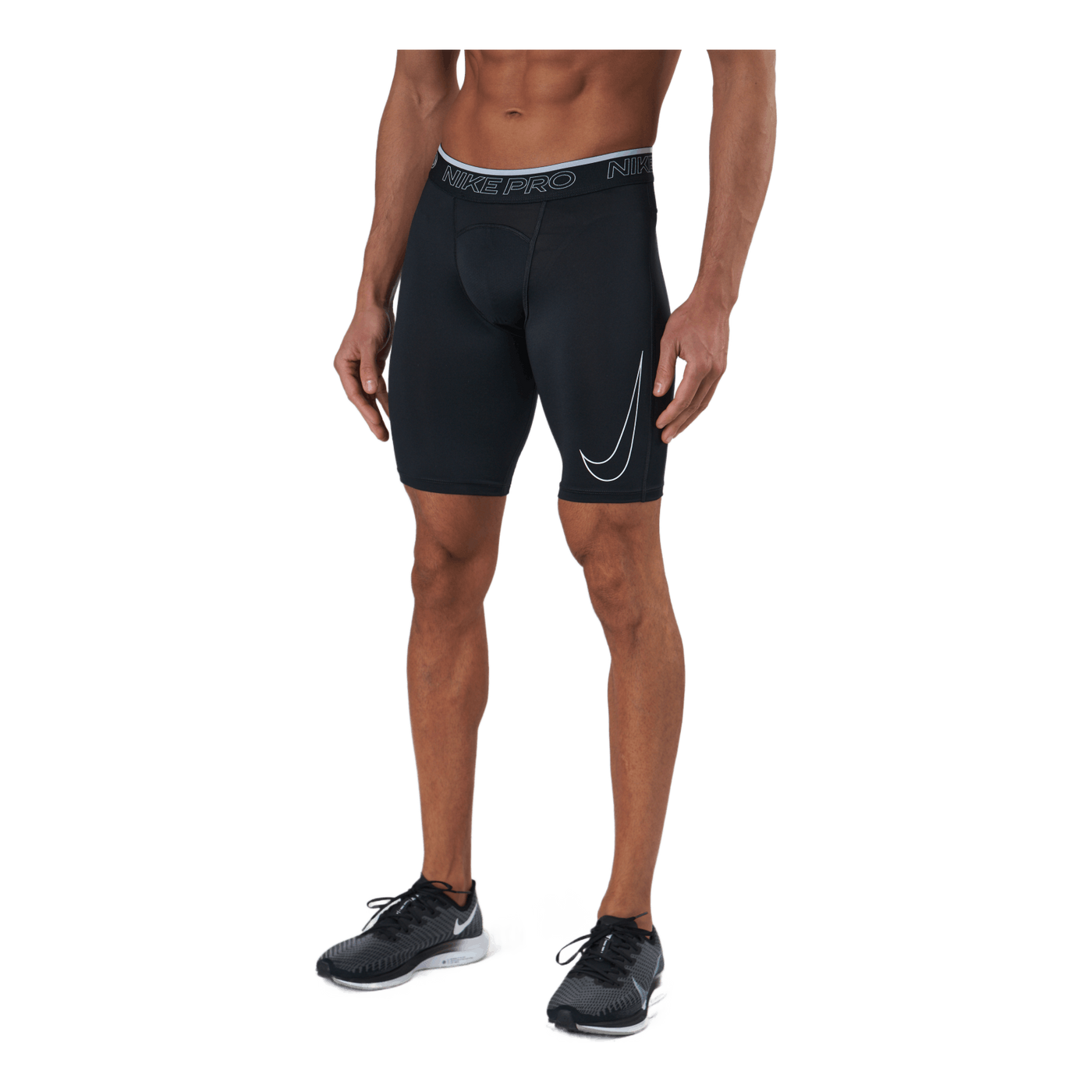 Nike Pro Dri-FIT Men's Long Shorts BLACK/WHITE