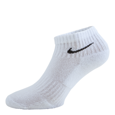 Everyday Cushioned Training Ankle Socks (6 Pairs) WHITE/BLACK