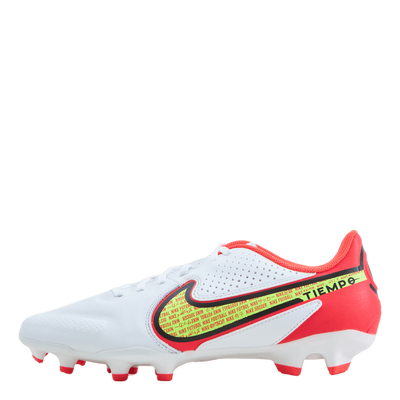 Tiempo Legend 9 Academy Fg/mg  White/volt-bright Crimson