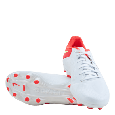Tiempo Legend 9 Academy Fg/mg  White/volt-bright Crimson