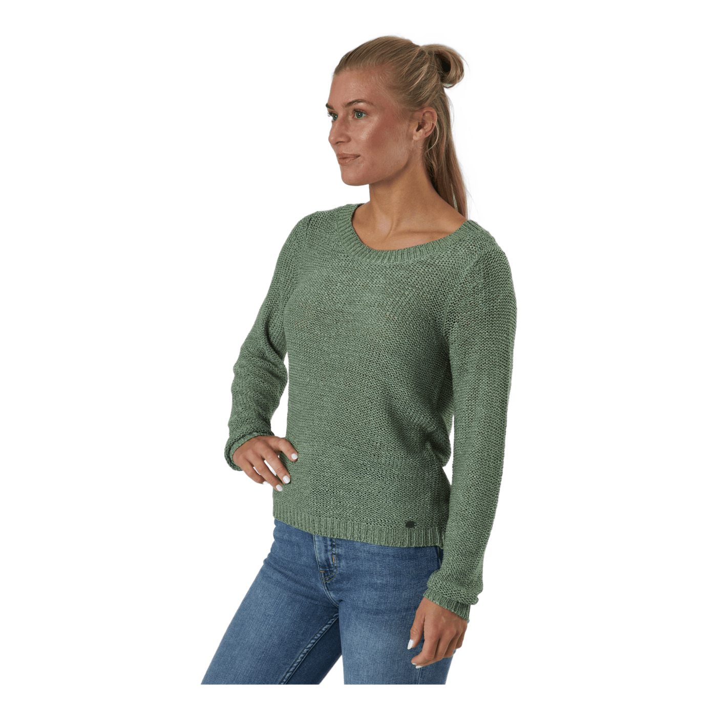 Onlgeena Xo L/s Pullover Knt Hedge Green