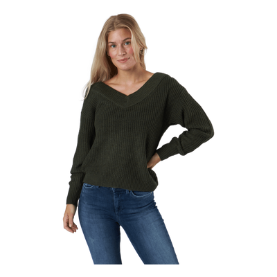 Onlmelton Life L/s Pullover Kn Forest Night