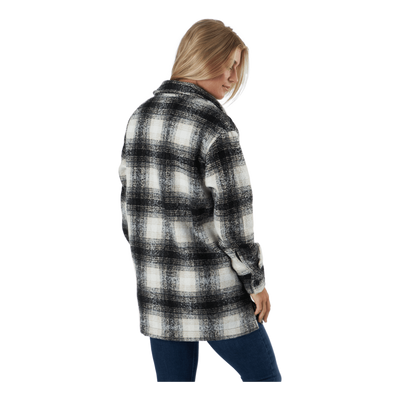 Onlallison Check Shacket Otw Pumice Stone