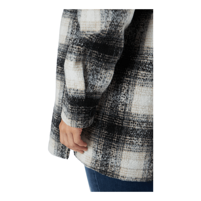 Onlallison Check Shacket Otw Pumice Stone