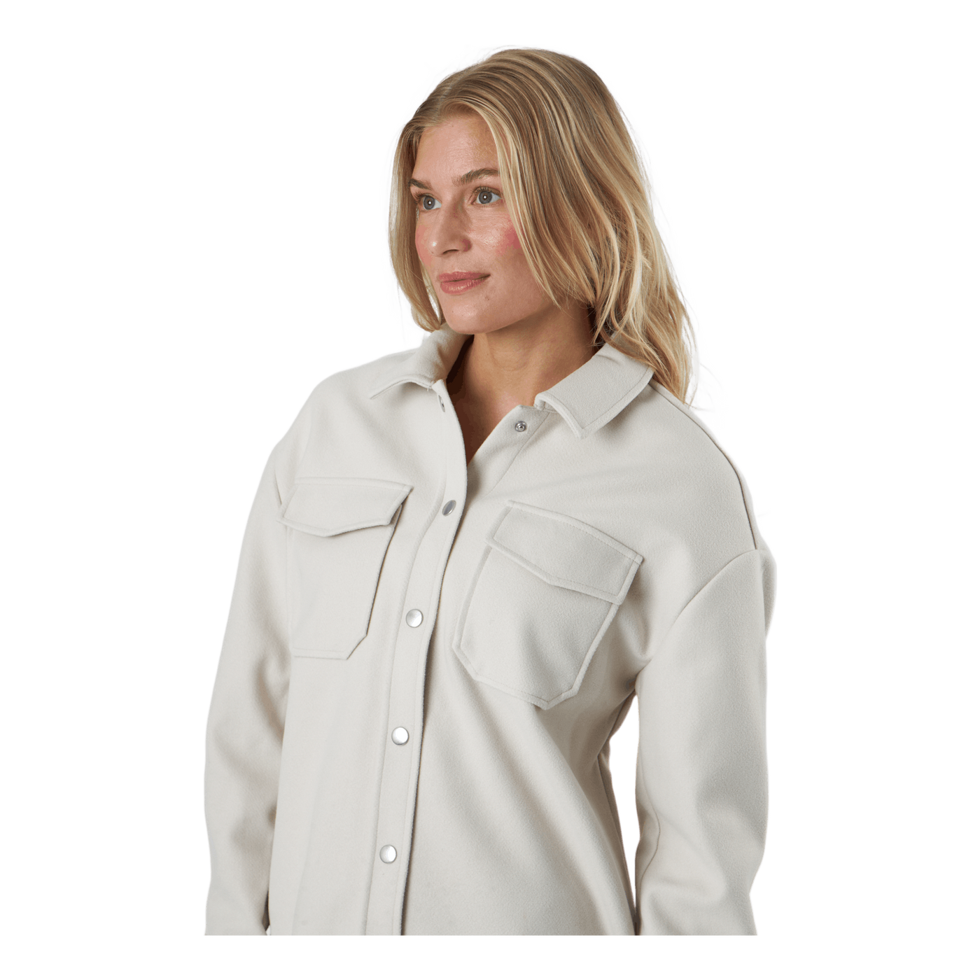 Onlmaci L/s Shacket Pnt Pumice Stone