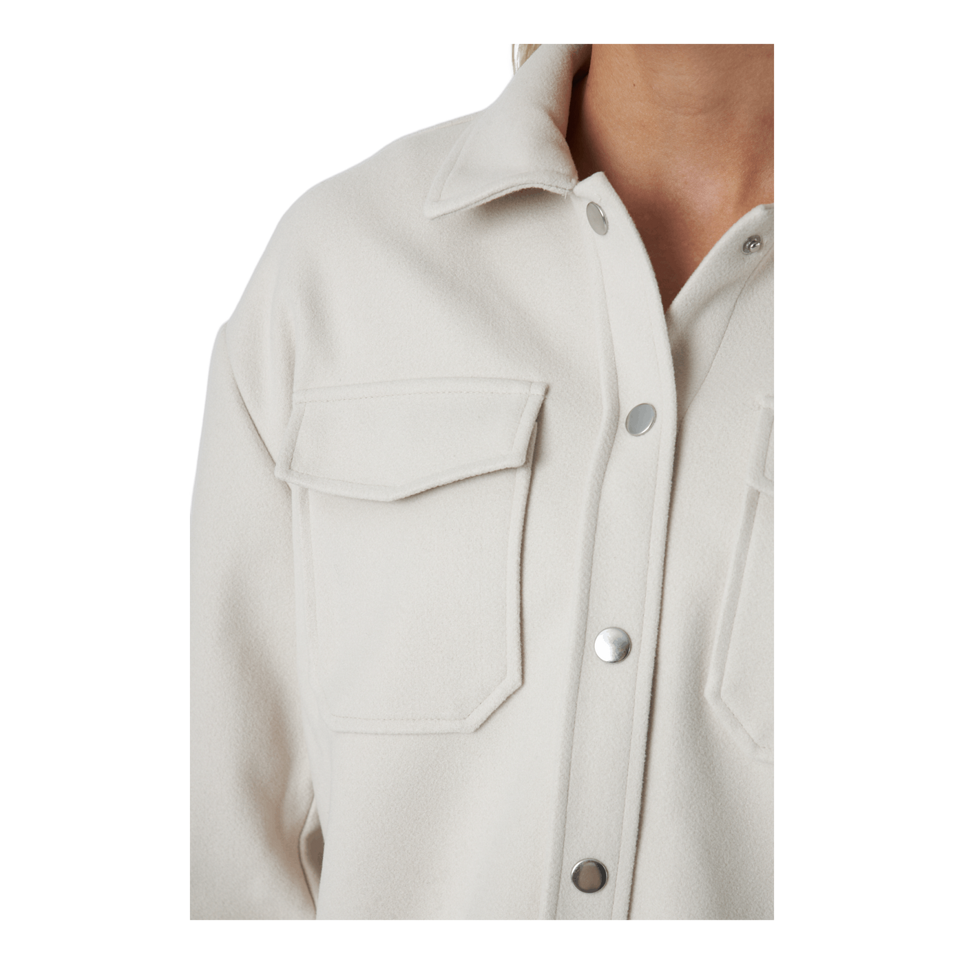 Onlmaci L/s Shacket Pnt Pumice Stone