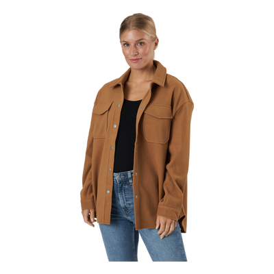 Onlmaci L/s Shacket Pnt Toasted Coconut