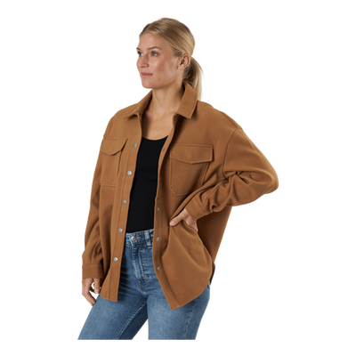 Onlmaci L/s Shacket Pnt Toasted Coconut