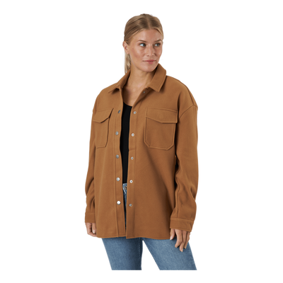 Onlmaci L/s Shacket Pnt Toasted Coconut